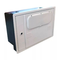 Armoire de compteur d'eau avec fenêtre de visualisation 50 x 35 x 20 cm | Boîtier d'inspection en PVC