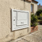 Contatore dell'acqua in polipropilene 50x35x14 cm | Coperchio del contatore senza finestra di visualizzazione con cornice per in