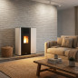 Fogão a pellets Ferroli Atlas 9 kW branco | Fogão a pellets programável 24 horas por dia, 7 dias por semana, com alta eficiência