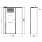 Ferroli Atlas 9 kW Pelletkaminofen, weiß | 24/7 programmierbarer Pelletkaminofen mit hoher Energieeffizienz