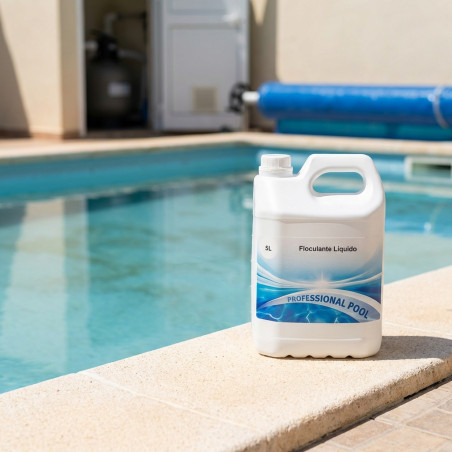Floculante líquido para Tratar Aguas turbias, Mejora la Calidad bateriológica del Agua, 5 litros