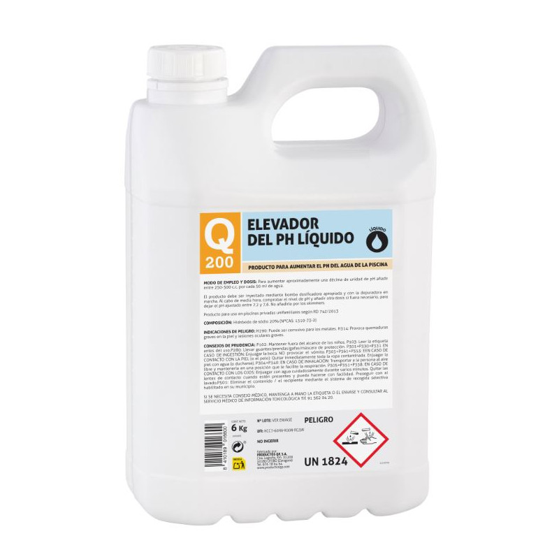 6-Liter-Pool-pH-Erhöher | Schnelllöslicher flüssiger pH-Booster