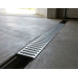 Grille de garage 100 x 12,8 cm | Grille galvanisée nervurée pour zones de circulation