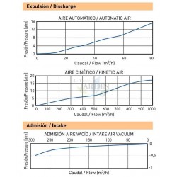 Ventosa Triple Efecto 2'' Macho PN16 - Alta Eficiencia y Durabilidad