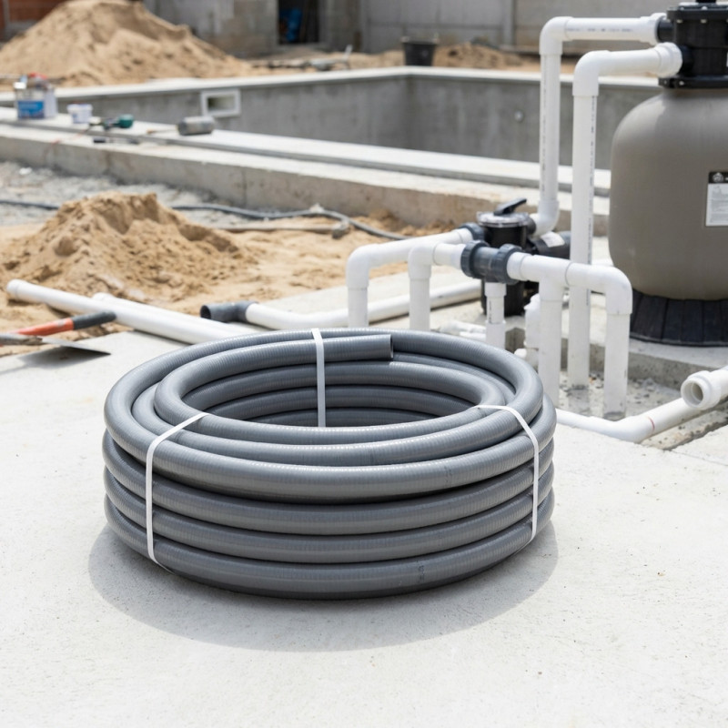 Tubo flexível de PVC de 25 mm com 50 metros | Hidrotubo Encanamento