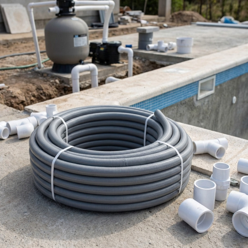 Tubo flexível de PVC de 25 mm com 50 metros | Hidrotubo Encanamento