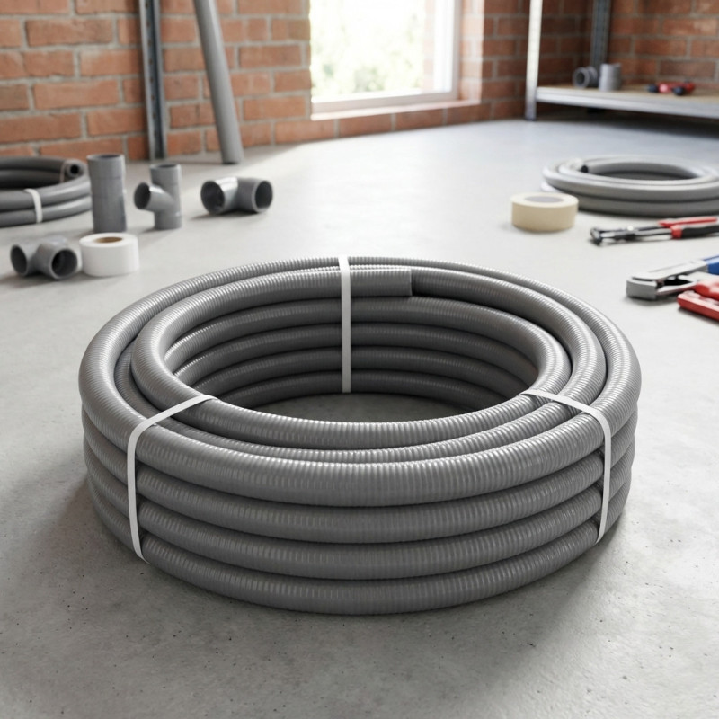 Tubo flexível de PVC de 25 mm com 50 metros | Hidrotubo Encanamento