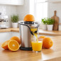 Espremedor Elétrico Contínuo | Espremedor Elétrico de Laranja com Despejo Contínuo | Extrator de Suco de 100W Sem Gotejamento