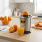 Espremedor Elétrico Contínuo | Espremedor Elétrico de Laranja com Despejo Contínuo | Extrator de Suco de 100W Sem Gotejamento