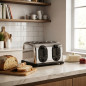 Lacor 1750W Toaster | 4-Scheiben-Toaster | 3-Funktionen-Toaster | Professioneller Edelstahl-Toaster