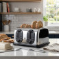 Lacor 1750W Toaster | 4-Scheiben-Toaster | 3-Funktionen-Toaster | Professioneller Edelstahl-Toaster