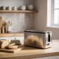 Tostapane Lacor 850W | Tostapane largo a 2 fette (38 mm x 25 cm) | 6 livelli di doratura | Tostapane con timer