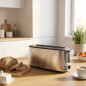 Tostadora de Pan 1000W Lacor | Tostador 4 Rebanadas | Tostador con 3 Funciones | Tostadora Acero Inoxidable con Temporizador