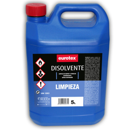 Solvente de limpeza universal, usado para lacas, primers, massas e massas, 5 litros