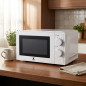 Thulos 20 Liter 700W Microwave | Countertop Microwave with Turntable | 6 Power Settings | Defrost Function