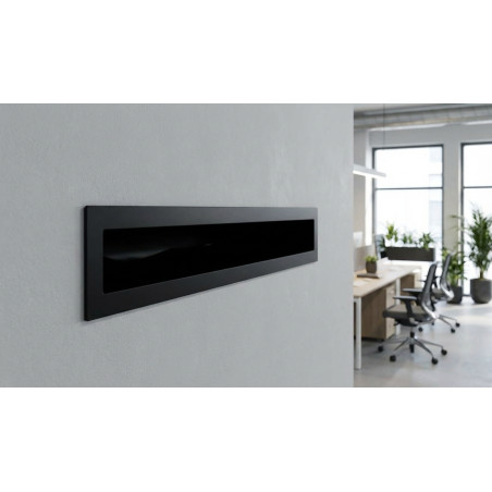 Rectangular Air Conditioner Diffuser 200x63 mm Black for Air Conditioning and Ventilation