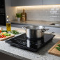 Lacor 2000W Portable Induction Ceramic Hob | Non-Built-in | Black Ceramic Glass with 6 Power Levels