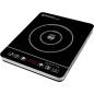 Lacor 2000W Portable Induction Ceramic Hob | Non-Built-in | Black Ceramic Glass, 8 Power Levels, 30x37x4.5 cm