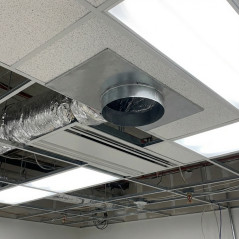 Difusor frontal e angular de 120 mm para entrada de ar condicionado e ventilação.