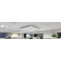 Difusor angular para ar condicionado e ventilação, 500x500 mm, branco