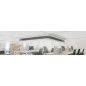 Difusor angular para ar condicionado e ventilação, 500x500 mm, branco