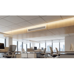 Diffuseur rectangulaire pour climatiseur 800x63 mm blanc pour climatisation et ventilation