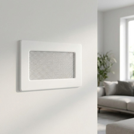 Rejilla fija con Premarco 11x17cm Blanca para Aire Acondicionado y Ventilación
