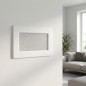 Fixed grille with pre-frame 11x17cm White for Air Conditioning and Ventilation