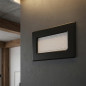 Grelha fixa com pré-moldura 30x17cm Preta para Ar Condicionado e Ventilação