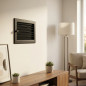Grelha ajustável com pré-moldura 30x17cm Preta para Ar Condicionado e Ventilação