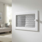 Griglia orientabile con pre-telaio 30x17cm Bianca per Aria Condizionata e Ventilazione