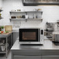 Micro-ondes professionnel Lacor 25 litres 900 W | Micro-ondes de comptoir argenté avec grill | Micro-ondes à convection