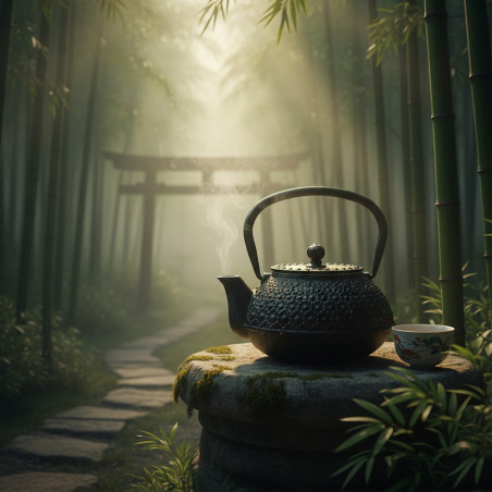 Tetera Hierro Fundido Diseño Japonés Tetsubin, Capacidad 500ml, tetera tradicional, té japonés