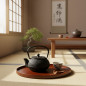 Tetera Hierro Fundido Diseño Japonés Tetsubin, Capacidad 1200ml, tetera tradicional, té japonés