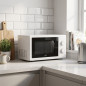 Forno a microonde Lacor da 20 litri e 700 W | Forno a microonde da banco bianco con piatto girevole | Forno a microonde con funz