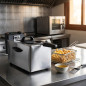 Friteuse professionnelle Lacor 3,5 litres | Friteuse électrique 2000 W avec thermostat réglable | Acier inoxydable