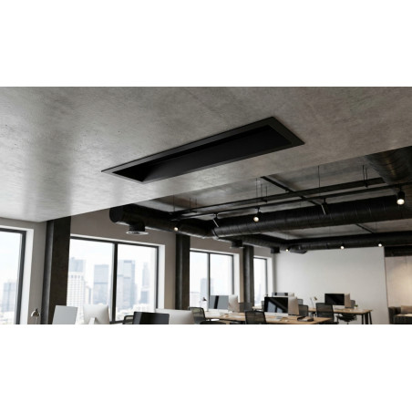 Diffuseur rectangulaire pour climatiseur 1000x63 mm Noir pour climatisation et ventilation