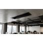 Diffusore rettangolare per aria condizionata 1000x63 mm nero per aria condizionata e ventilazione