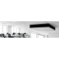 Diffuseur incliné pour climatisation et ventilation, 500 x 500 mm, noir