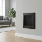 Fixed grille with pre-frame 17x17cm Black for Air Conditioning and Ventilation