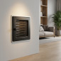Adjustable grille with pre-frame 17x17cm Black for Air Conditioning and Ventilation