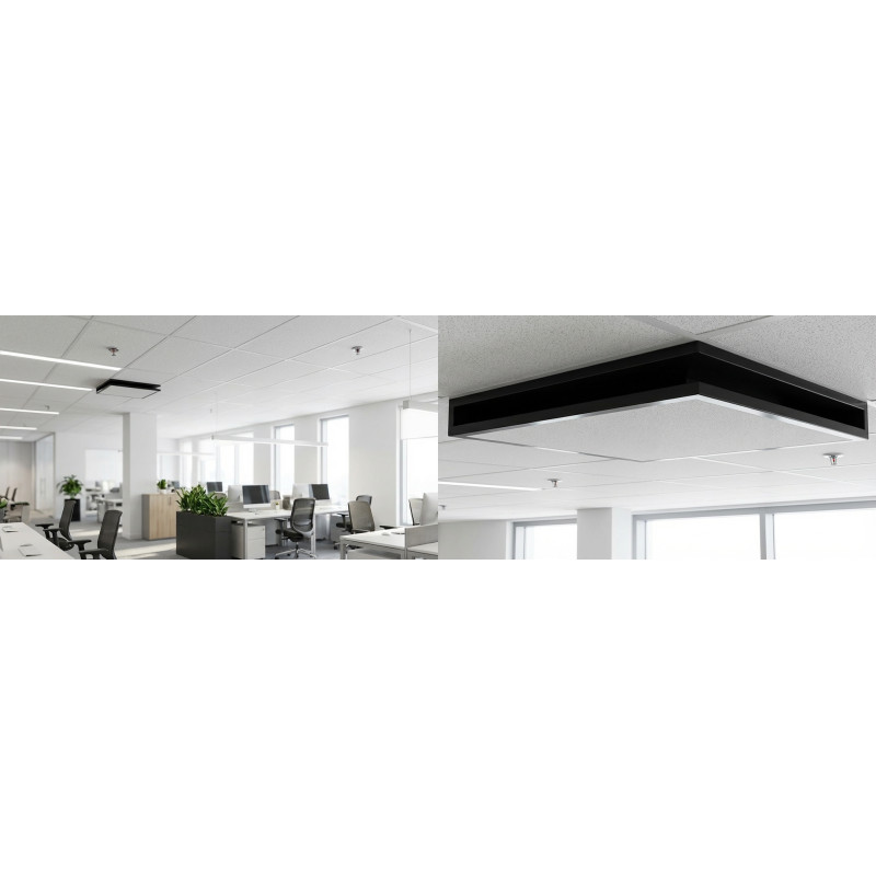 Ac Runa Diffuser SUINGA 500x500 Black Angle Diffuser AC/Ventilation