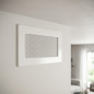 Fixed grille with pre-frame 11x17cm White for Air Conditioning and Ventilation
