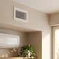 Grelha fixa com pré-moldura 11x17cm Branca para Ar Condicionado e Ventilação