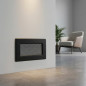 Griglia fissa con pre-telaio 11x17cm Nero per Aria Condizionata e Ventilazione