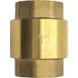 1" brass check valve. Prevents water flow from going backwards in irrigation pipes.