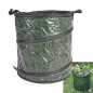 Saco de basura de jardín 46x47 cm 115 litros para hojas y desechos de jardín, Bolsas de Hojas Plegable, Bolsas de Jardinería