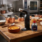 Chalumeau à gaz manuel pour la pâtisserie | Chalumeau de cuisine rechargeable au butane 19 ml | Usage professionnel et domestiqu