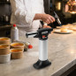 Chalumeau à gaz manuel pour la pâtisserie | Chalumeau de cuisine rechargeable au butane 40 ml | Usage professionnel et domestiqu