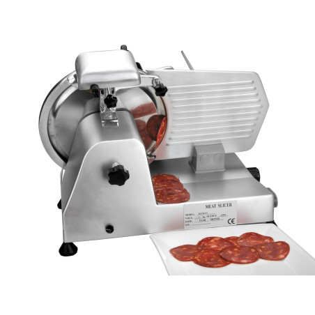 Fatiador de carne elétrico profissional Lacor, aço inoxidável | Fatiador de carne de 250 W | Ajuste de 0 a 13 mm | Interruptor d